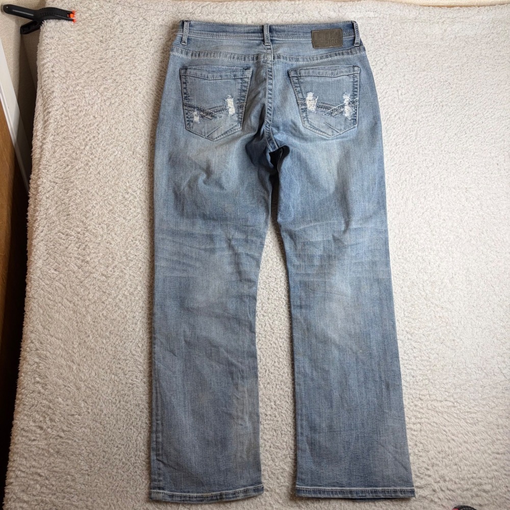 BKE Tyler Straight Leg Jeans Mens 33R (34x30) Light Wash loose fit ABP23020
